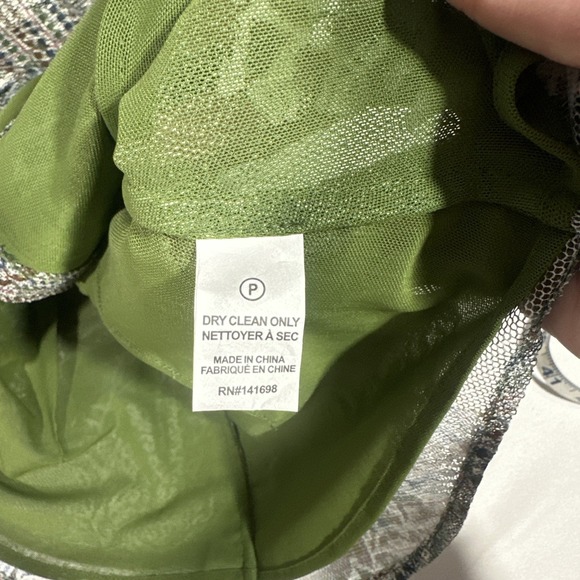 NWT $295 RAMY BROOK [ Small ] Hamilton Mesh Long Sleeve Top Sage Tartan 7136 - Picture 5 of 16